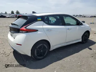 2023 Nissan LEAF SV Plus with VIN 1N4CZ1CV6PC551242, listed as a Copart auction lot 60410285 with 18,414 mi miles and Salvage title. Bid and sale history available at DreamBid. Image 3.