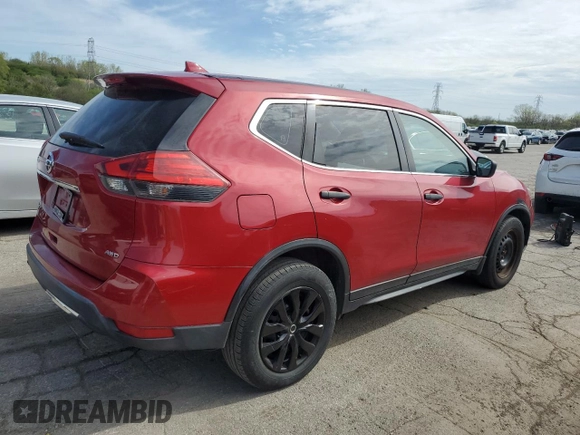 2017 Nissan Rogue S with VIN JN8AT2MVXHW275109, listed as a Copart auction lot 54503545 with 153,248 mi miles and Clean Title. Bid and sale history available at carsss.com. Image 3.