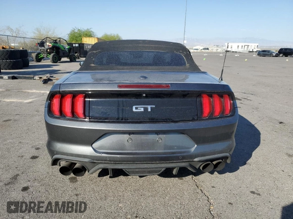 2018 Ford Mustang GT Premium with VIN 1FATP8FF1J5177315, listed as a Copart auction lot 70047074 with 84,159 mi miles and Salvage title. Bid and sale history available at DreamBid. Image 6.