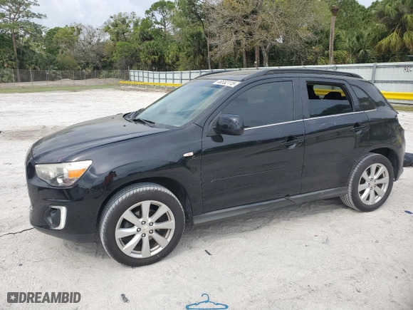 2015 Mitsubishi Outlander Sport SE with VIN 4A4AP4AU2FE010428, listed as a Copart auction lot 46552115 with 168,023 mi miles and Salvage Title. Bid and sale history available at carsss.com. Image 1.
