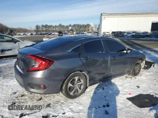 2020 Honda Civic Sedan LX with VIN 2HGFC2F66LH530273, listed as a Copart auction lot 41840655 with 69,684 mi miles and Salvage Title. Bid and sale history available at carsss.com. Image 3.