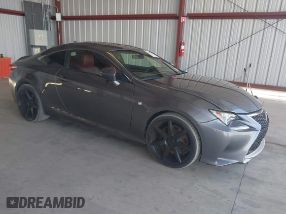 2015 Lexus RC 350 F Sport z VIN JTHHE5BC8F5003098, wystawiony jako IAAI lot #42067306 z przebiegiem 55 419 mil mil oraz . Historia ofert i sprzedaży dostępna na DreamBid. Obrazek 1.