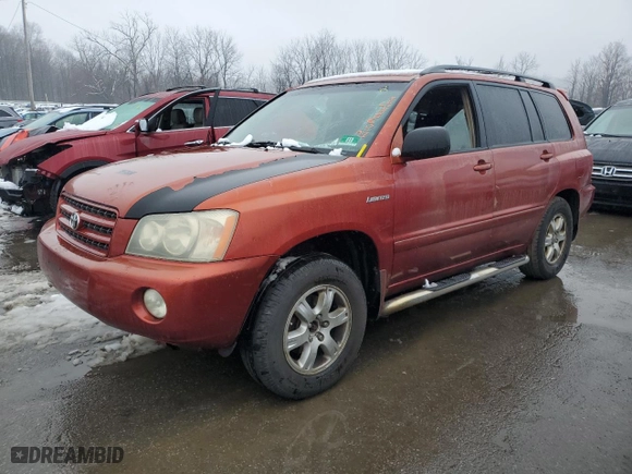 2003 Toyota Highlander with VIN JTEHF21A430108884, listed as a Copart auction lot 84998654 with 242,005 mi miles and Clean Title. Bid and sale history available at carsss.com. Image 1.