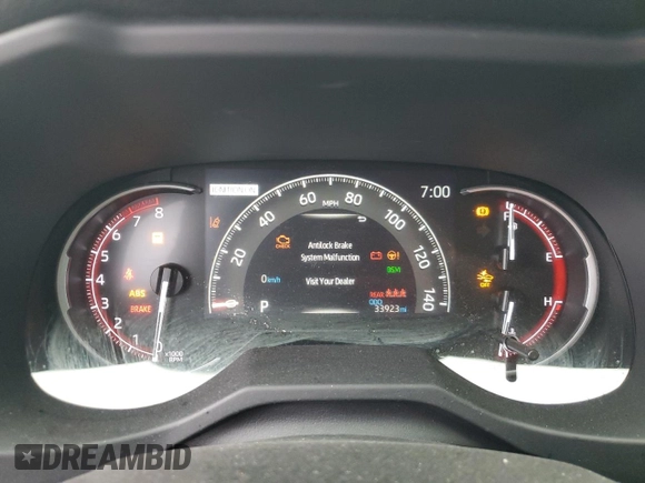 2023 Toyota RAV4 XLE Premium with VIN JTMA1RFV2PD096094, listed as a Copart auction lot 46976075 with 33,923 mi miles and Salvage Title. Bid and sale history available at carsss.com. Image 9.