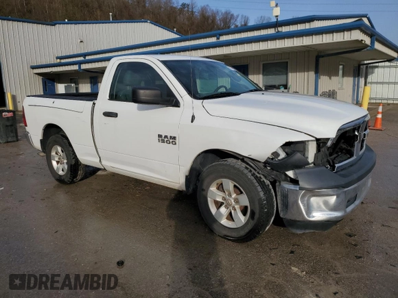 2018 Ram 1500 Tradesman with VIN 3C6JR6AGXJG194727, listed as a Copart auction lot 47759205 with 93,618 mi miles and Salvage title. Bid and sale history available at DreamBid. Image 4.