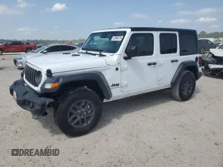 2025 Jeep Wrangler Sport S z VIN 1C4PJXDN6SW511299, wystawiony jako Copart lot #52954515 z przebiegiem 1 679 mil mil oraz Szkoda całkowita • Salvage title. Historia ofert i sprzedaży dostępna na DreamBid. Obrazek 1.