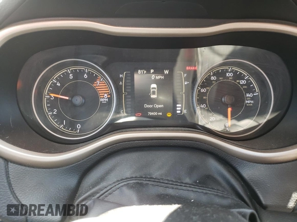 2017 Jeep Cherokee Latitude with VIN 1C4PJMCS7HW625424, listed as a Copart auction lot 54624375 with 79,400 mi miles and Salvage Title. Bid and sale history available at carsss.com. Image 9.