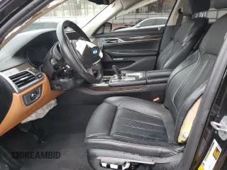 2016 BMW 7 Series 750i with VIN WBA7F0C55GGM20825, listed as a Copart auction lot 47743955 with 0 mi miles and Salvage Title. Bid and sale history available at carsss.com. Image 7.