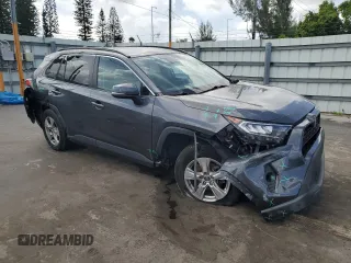 2020 Toyota RAV4 XLE with VIN 2T3W1RFV1LC034366, listed as a Copart auction lot 61774875 with 77,335 mi miles and Salvage title. Bid and sale history available at DreamBid. Image 4.