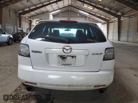 2007 Mazda CX-7 Sport with VIN JM3ER29L870161802, listed as a Copart auction lot 46785764 with 123,656 mi miles and Salvage Title. Bid and sale history available at carsss.com. Image 6.
