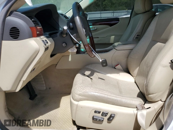 2010 Lexus LS 460 with VIN JTHBL5EF6A5099663, listed as a Copart auction lot 53441535 with Not provided miles and Salvage title. Bid and sale history available at DreamBid. Image 7.