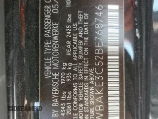 2011 BMW 3 Series 328i with VIN WBAKE3C52BE768746, listed as a Copart auction lot 49080925 with 132,457 mi miles and Salvage Title. Bid and sale history available at carsss.com. Image 12.
