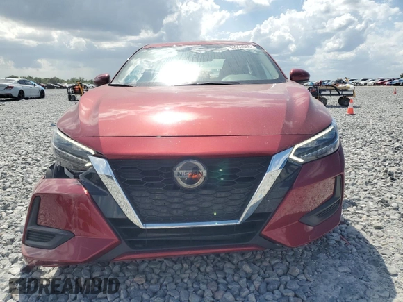 2020 Nissan Sentra SV with VIN 3N1AB8CV9LY306499, listed as a Copart auction lot 54952555 with 22,881 mi miles and Salvage Title. Bid and sale history available at DreamBid. Image 5.