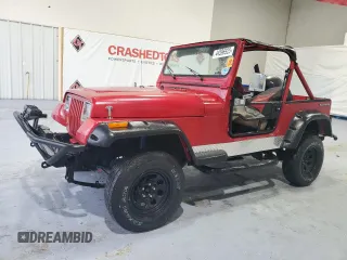 1989 Jeep Wrangler with VIN 2J4FY59T4KJ154676, listed as a Copart auction lot 44596925 with 1,100 mi miles and Salvage title. Bid and sale history available at DreamBid. Image 1.