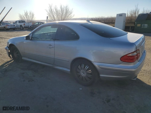 2002 Mercedes-Benz CLK-Class AMG with VIN WDBLJ74G62T095979, listed as a Copart auction lot 41872895 with 98,556 mi miles and Salvage Title. Bid and sale history available at carsss.com. Image 2.