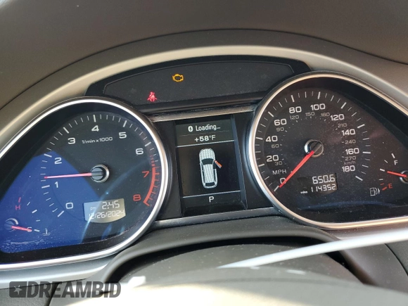 2015 Audi Q7 3.0T Premium with VIN WA1CGAFEXFD027008, listed as a Copart auction lot 86569104 with 114,352 mi miles and Salvage Title. Bid and sale history available at carsss.com. Image 9.