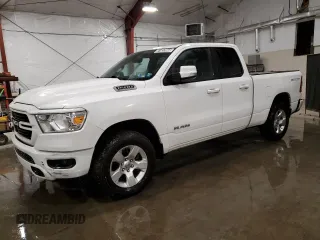 2020 Ram 1500 Big Horn with VIN 1C6RRFBG9LN290053, listed as a Copart auction lot 81837844 with 75,010 mi miles and Clean Title. Bid and sale history available at carsss.com. Image 1.