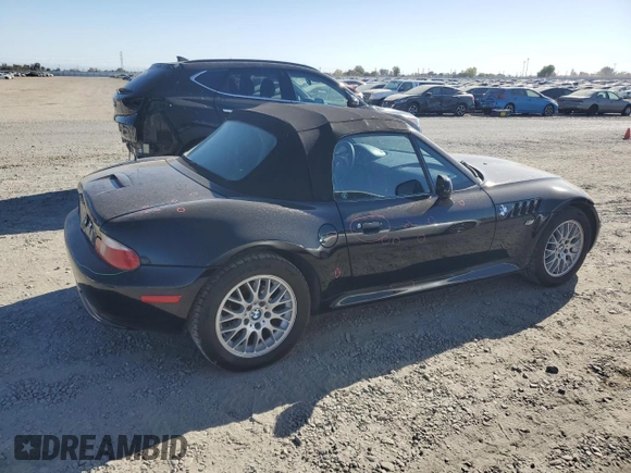 2001 BMW Z3 2.5 z VIN WBACN33431LK45600, wystawiony jako Copart lot #77857924 z przebiegiem 127 272 mil mil oraz Szkoda całkowita • Salvage title. Historia ofert i sprzedaży dostępna na DreamBid. Obrazek 3.