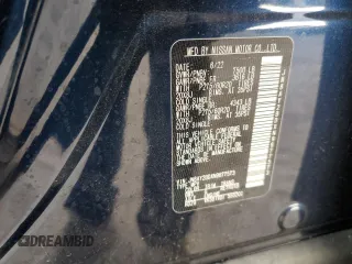 2022 Nissan Armada SL with VIN JN8AY2BDXN9677573, listed as a Copart auction lot 85111554 with 42,637 mi miles and Salvage Title. Bid and sale history available at carsss.com. Image 13.