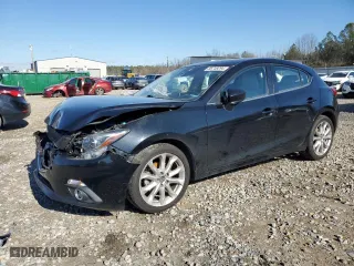 2014 Mazda Mazda3 s Grand Touring with VIN JM1BM1M33E1208477, listed as a Copart auction lot 86749294 with 76,834 mi miles and Salvage Title. Bid and sale history available at carsss.com. Image 1.