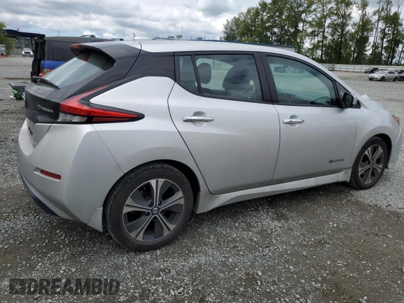 2019 Nissan LEAF SV with VIN 1N4AZ1CP0KC321892, listed as a Copart auction lot 64517345 with 36,840 mi miles and Salvage title. Bid and sale history available at DreamBid. Image 3.