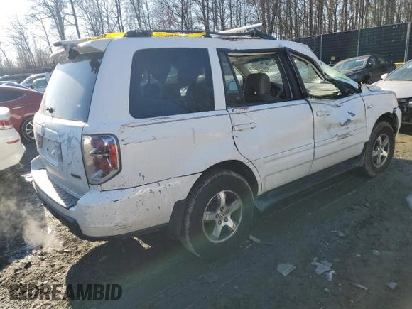 2006 Honda Pilot EX-L with VIN 5FNYF18706B026584, listed as a Copart auction lot 42335965 with 229,794 mi miles and Salvage Title. Bid and sale history available at DreamBid. Image 3.