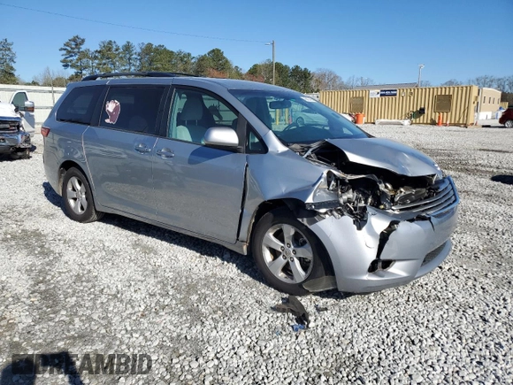 2017 Toyota Sienna LE Auto Access Seat с VIN 5TDKZ3DC1HS768261, выставлен на аукционе Copart как лот 49457495 с пробегом 154 535 миль миль и Списание • Salvage title. История ставок и продаж доступна на DreamBid. Изображение 4.