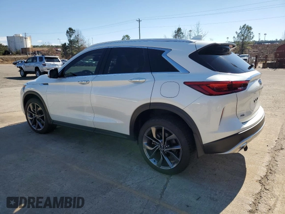 2022 Infiniti QX50 AUTOGRAPH with VIN 3PCAJ5DB3NF117932, listed as a Copart auction lot 41769184 with 0 mi miles. Bid and sale history available at carsss.com. Image 2.