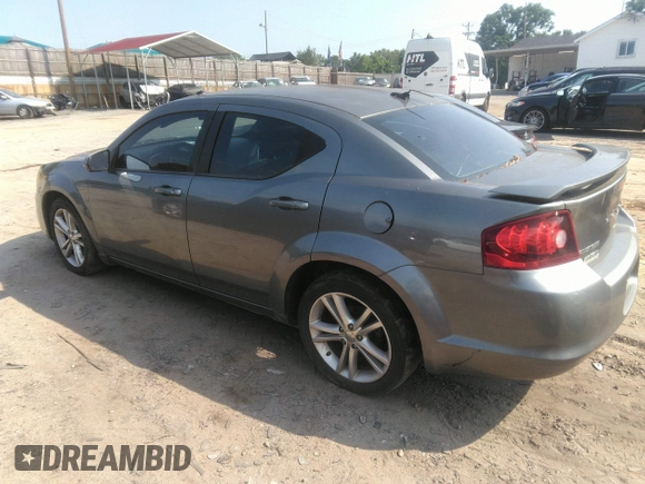 2012 Dodge Avenger SXT with VIN 1C3CDZCB3CN182940, listed as a IAAI auction lot 42410328 with 224,491 mi miles and . Bid and sale history available at DreamBid. Image 3.
