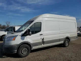 2017 Ford Transit Cargo with VIN 1FTBW3XG0HKB22210, listed as a Copart auction lot 43282765 with 377,642 mi miles and Clean Title. Bid and sale history available at carsss.com. Image 1.