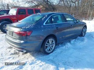 2021 Audi A4 S line Premium with VIN WAUDAAF4XMA042607, listed as a IAAI auction lot 41410399 with 65,287 mi miles and . Bid and sale history available at DreamBid. Image 4.