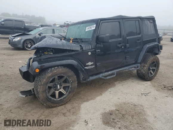 2015 Jeep Wrangler Unlimited Freedom with VIN 1C4BJWDG6FL568583, listed as a Copart auction lot 54266315 with Not provided miles and Salvage title. Bid and sale history available at DreamBid. Image 1.