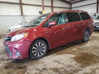 2020 Toyota Sienna XLE z VIN 5TDDZ3DC8LS236152, wystawiony jako Copart lot #62681965 z przebiegiem 99 671 mil mil oraz Szkoda całkowita • Salvage title. Historia ofert i sprzedaży dostępna na DreamBid. Obrazek 1.