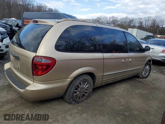 2001 Chrysler Town & Country Limited with VIN 2C8GP64L91R208692, listed as a Copart auction lot 49957205 with 0 mi miles and Salvage Title. Bid and sale history available at carsss.com. Image 3.
