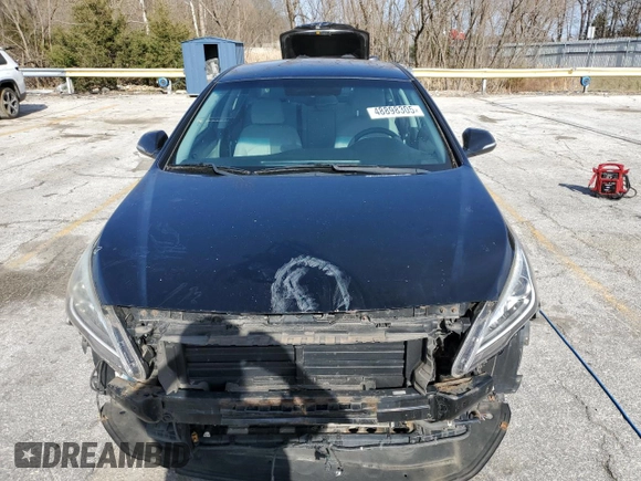 2016 Hyundai Sonata Hybrid SE with VIN KMHE24L10GA038842, listed as a Copart auction lot 48898305 with 85,432 mi miles and Salvage Title. Bid and sale history available at carsss.com. Image 5.