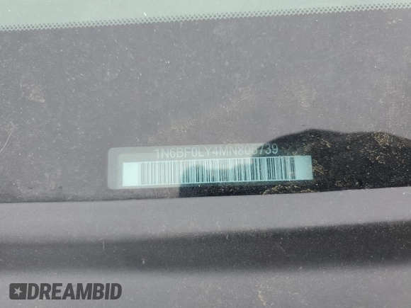 2021 Nissan NV Cargo SV z VIN 1N6BF0LY4MN805739, wystawiony jako Copart lot #51456534 z przebiegiem 121 928 mil mil oraz Szkoda całkowita • Salvage title. Historia ofert i sprzedaży dostępna na DreamBid. Obrazek 12.