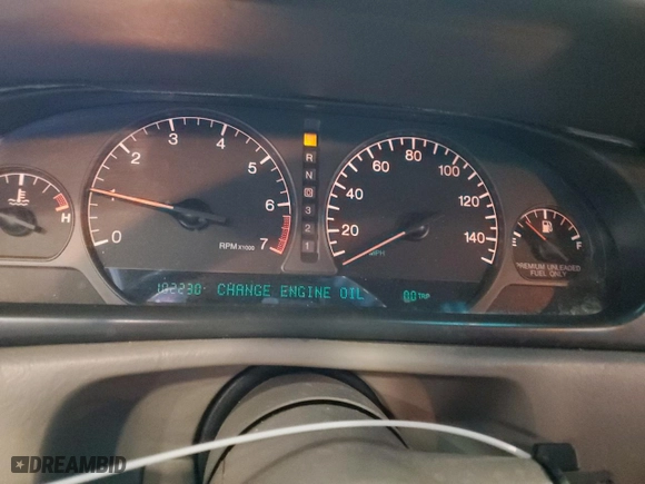 2000 Cadillac Eldorado Touring ETC with VIN 1G6ET1294YU180525, listed as a Copart auction lot 89253455 with 102,230 mi miles and Non Repairable. Bid and sale history available at carsss.com. Image 9.