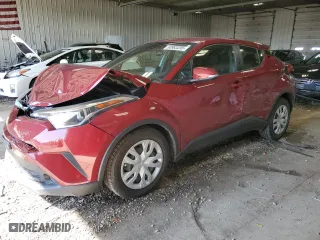 2019 Toyota C-HR XLE with VIN JTNKHMBX4K1053263, listed as a Copart auction lot 50983255 with 56,487 mi miles and Salvage Title. Bid and sale history available at carsss.com. Image 1.