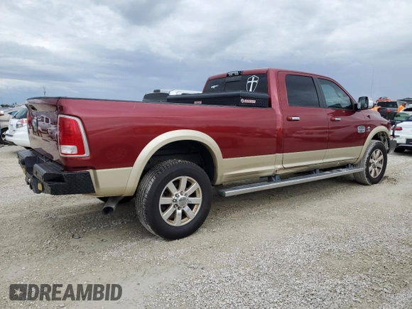 2014 Ram 2500 Laramie Longhorn with VIN 3C6UR5LL7EG155360, listed as a Copart auction lot 74399814 with 88,419 mi miles and Salvage title. Bid and sale history available at DreamBid. Image 3.