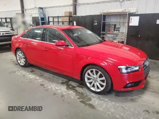 2013 Audi A4 Premium Plus with VIN WAUHFAFLXDN047308, listed as a Copart auction lot 50954315 with 110,900 mi miles and Salvage Title. Bid and sale history available at carsss.com. Image 4.