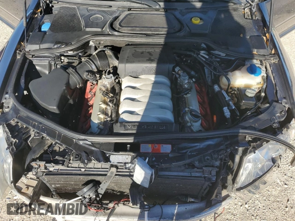 2008 Audi A8 L 4.2L with VIN WAUMV94E08N005238, listed as a Copart auction lot 79570164 with 130,884 mi miles and Salvage Title. Bid and sale history available at carsss.com. Image 12.