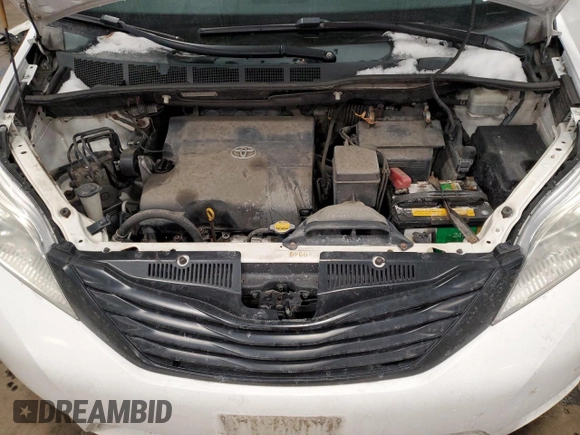 2012 Toyota Sienna with VIN 5TDZK3DC8CS269050, listed as a Copart auction lot 45496015 with 179,666 mi miles and Salvage Title. Bid and sale history available at carsss.com. Image 12.