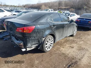 2006 Lexus IS 250 with VIN JTHCK262462003944, listed as a IAAI auction lot 41450633 with 209,286 mi miles and . Bid and sale history available at DreamBid. Image 4.