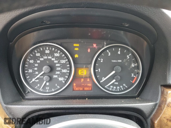 2006 BMW 3 Series 325i with VIN WBAVB13546KX43350, listed as a Copart auction lot 43431255 with 130,734 mi miles and Clean Title. Bid and sale history available at carsss.com. Image 9.