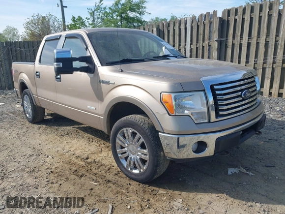 2012 Ford F-150 XL with VIN 1FTFW1ET1CFA03279, listed as a IAAI auction lot 42107076 with 160,972 mi miles. Bid and sale history available at carsss.com. Image 1.