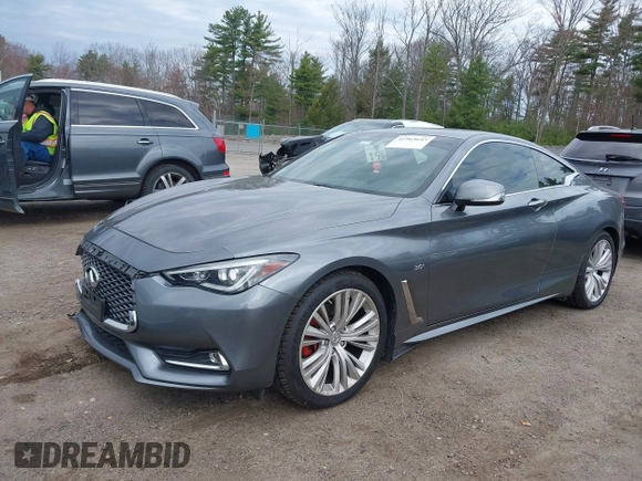 2017 Infiniti Q60 Premium with VIN JN1EV7EL5HM550031, listed as a IAAI auction lot 41965643 with 61,717 mi miles and . Bid and sale history available at DreamBid. Image 2.