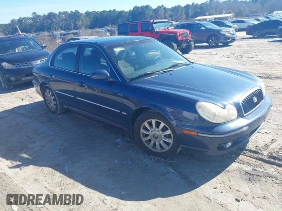 2003 Hyundai Sonata GLS with VIN KMHWF35H73A763880, listed as a IAAI auction lot 41563764 with 123,058 mi miles. Bid and sale history available at carsss.com. Image 1.