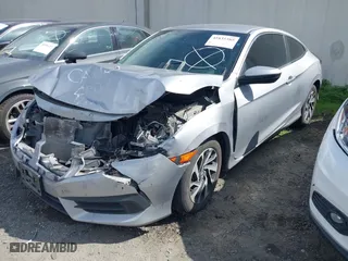 2017 Honda Civic Coupe LX with VIN 2HGFC4B5XHH307783, listed as a IAAI auction lot 41835385 with 113,018 mi miles. Bid and sale history available at carsss.com. Image 18.