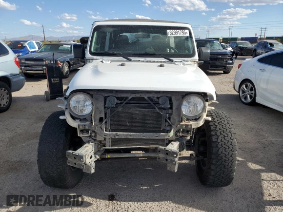 2018 Jeep Wrangler Unlimited Sport with VIN 1C4HJXDN0JW298109, listed as a Copart auction lot 52991795 with 94,445 mi miles and Salvage title. Bid and sale history available at DreamBid. Image 5.