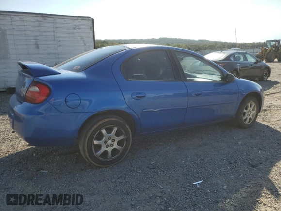 2005 Dodge Neon SXT with VIN 1B3ES56C35D167064, listed as a Copart auction lot 75511254 with 183,946 mi miles and Clean Title. Bid and sale history available at carsss.com. Image 3.